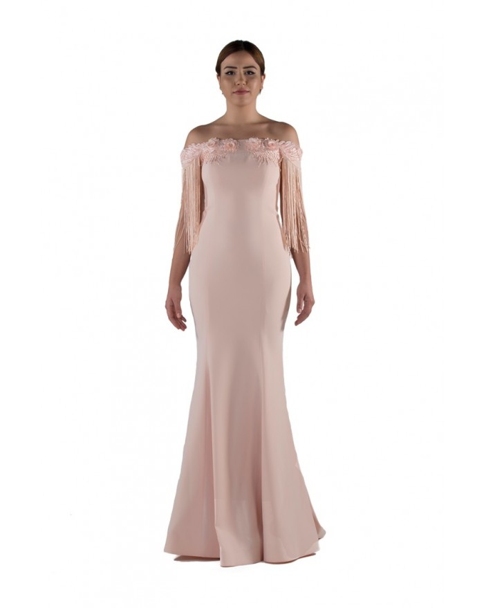 Boat Neck Mermaid Dress Matrons